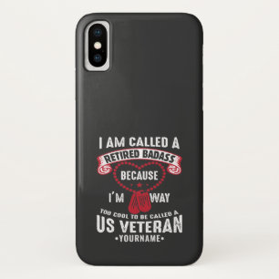 米国退役軍人ユーモア退職した兵士 iPhone X ケース