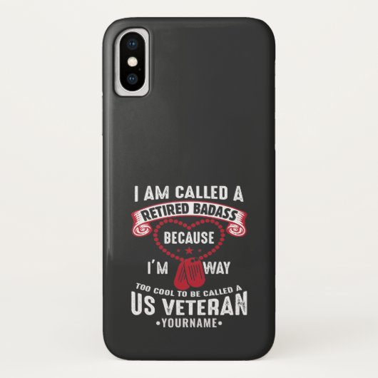 米国退役軍人ユーモア退職した兵士 Case-Mate iPhoneケース (裏面)