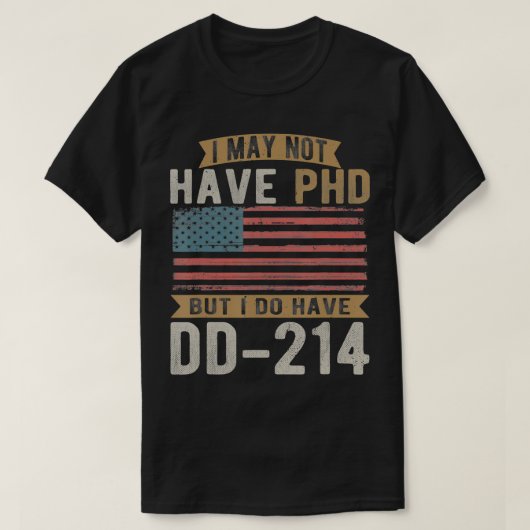 米国退役軍人、DD-214、軍おもしろい、ベトナム退役軍人 Tシャツ (デザイン正面)