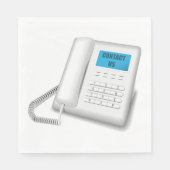 米国連絡電話 スタンダードランチョンナプキン (正面)