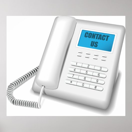 米国連絡電話 ポスター (正面)