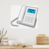 米国連絡電話 ポスター (キッチン)