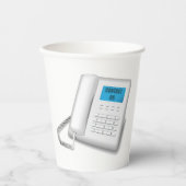 米国連絡電話 紙コップ (正面)