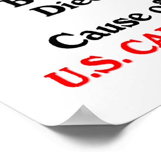 米国連邦議会暴動：共和党パーティーの死因 ポスター (角)