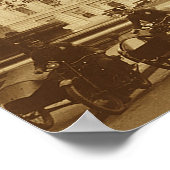 米国連邦議会議事堂のオートバイ警官 ポスター (角)