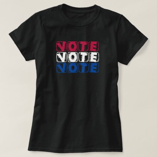 米国選挙投票 Tシャツ (デザイン正面)