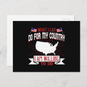 米国選挙 私の国にできること ポストカード (正面/裏面)