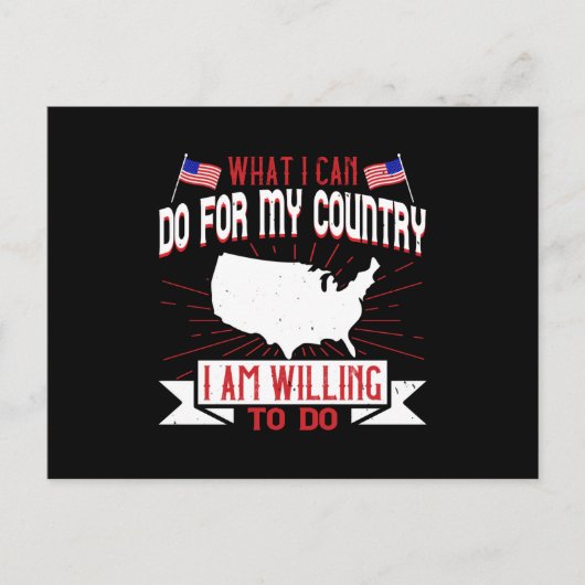 米国選挙 私の国にできること ポストカード (正面)