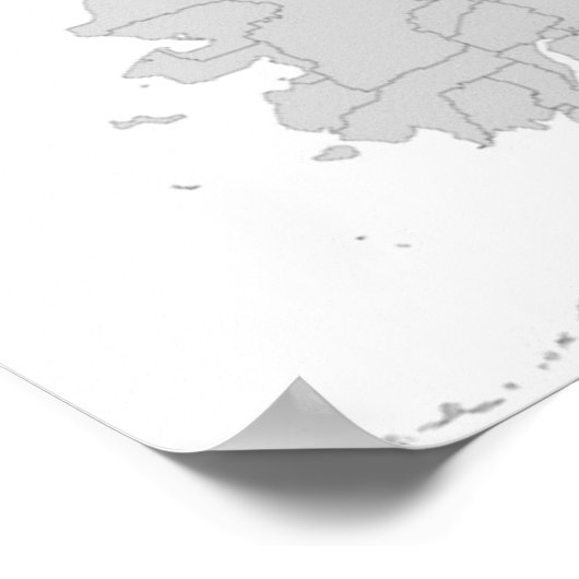 米国郡の州の地統一された図 ポスター (角)