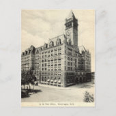 米国郵便局ワシントンDC 1907ヴィンテージ ポストカード (正面)