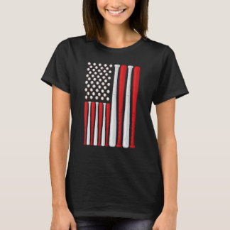 米国野球国旗ヴィンテージ球旗 Tシャツ