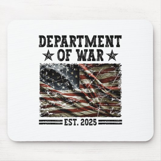 米国陸軍省カモフラージュ国旗O マウスパッド (正面)