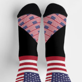 米国靴下、統一された州、アメリカ国旗の色 ソックス (上部)