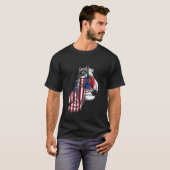 米国韓国大韓民国混合Dna国旗 Tシャツ (正面フル)
