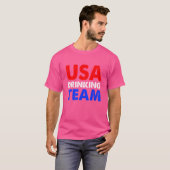 米国飲みチーム女性7月4日愛国心 Tシャツ (正面フル)