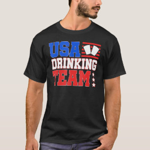 米国飲みチーム独立記念日7月4日 Tシャツ