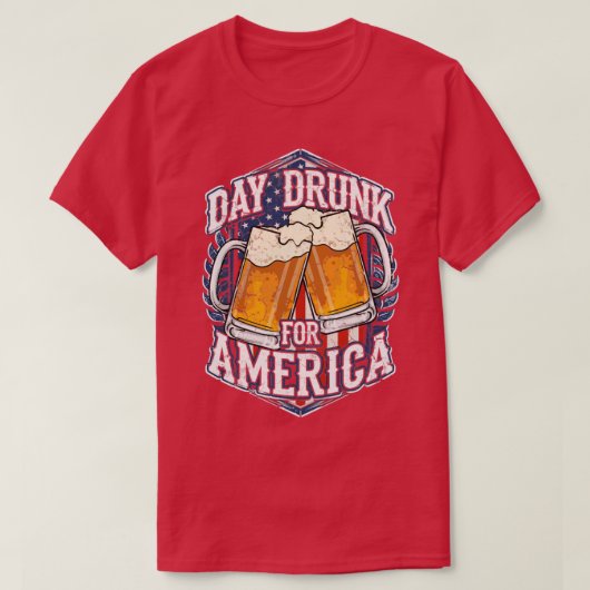米国飲独立記念日 Tシャツ (デザイン正面)
