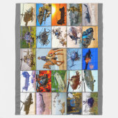 米国騎兵航空局「モンタージュ」 フリースブランケット (正面)