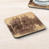 米国黒騎兵隊のバッファロー戦闘機 コースター (左側)