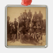 米国黒騎兵隊のバッファロー戦闘機 メタルオーナメント (正面)