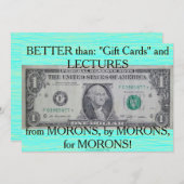 米国1ドル星音符 ノートカード (正面/裏面)