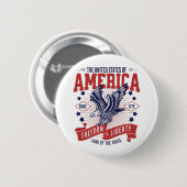 米国1776年から7月4日まで 缶バッジ (正面&裏面)