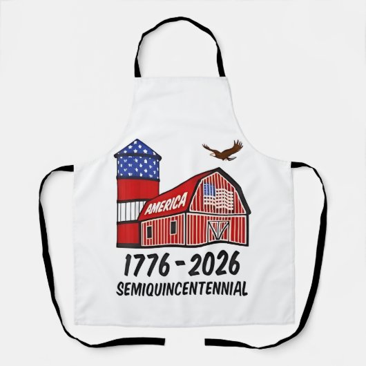 米国1776年~2026年250周年 エプロン (正面)