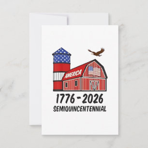米国1776年~2026年250周年 サンキューカード