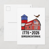 米国1776年～2026年250周年 シーズンポストカード (正面/裏面)
