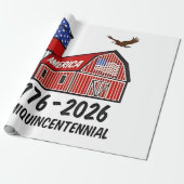 米国1776年～2026年250周年 ラッピングペーパー (アンロールド)