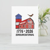 米国1776年～2026年250周年 招待状 (スタンド正面)