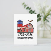 米国1776年～2026年250周年 案内ポストカード (スタンド正面)