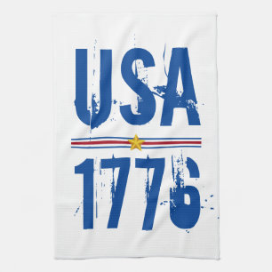 米国1776愛国心 キッチンタオル