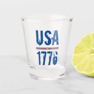 米国1776愛国心 ショットグラス