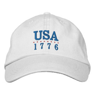 米国1776愛国心 刺繍入りキャップ