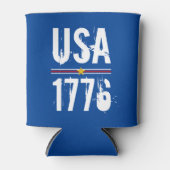 米国1776愛国心 缶クーラー (正面)
