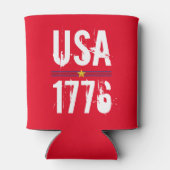 米国1776愛国赤 缶クーラー (裏面)
