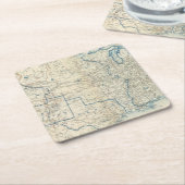 米国1860年12月 スクエアペーパーコースター (アングル)