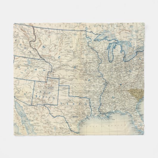 米国1860年12月 フリースブランケット (正面(横))