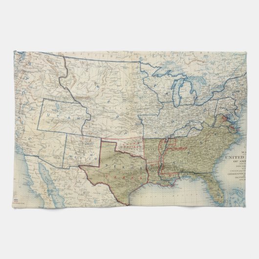 米国1861年6月 キッチンタオル (横)