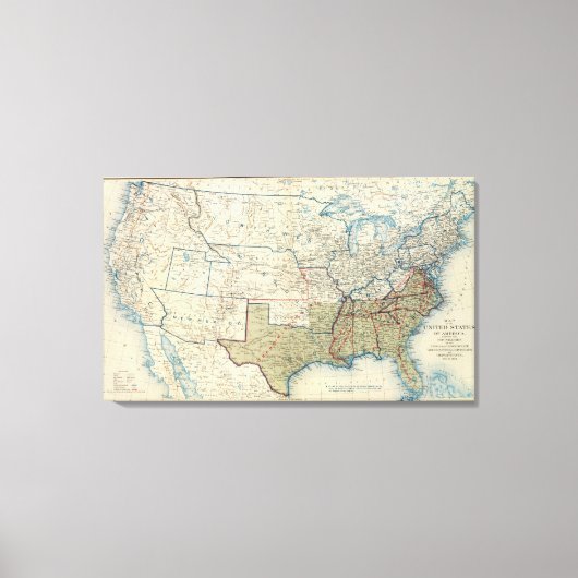 米国1863年12月 キャンバスプリント (正面)