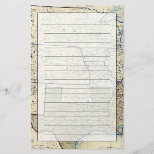 米国1864年6月 便箋 (正面)