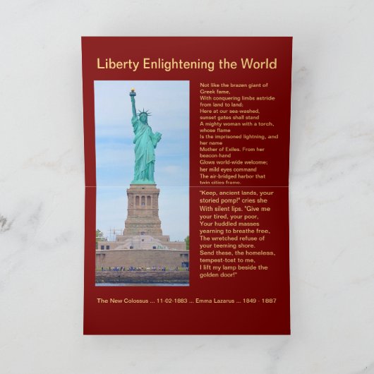 米国1895 $5 Liberty Half Eagleノートカード カード (内部)