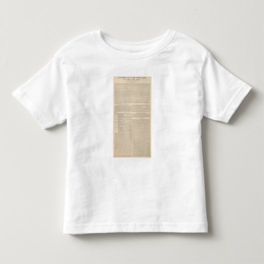 米国2の地質地図 トドラーTシャツ (正面)