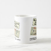 米国20ドルの連邦準備理事会(FRB)法案 コーヒーマグカップ (中央)