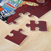 米国2012のパズルのナンバープレートの地図 ジグソーパズル (側面)