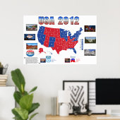 米国2012年選挙大統領のポスター ポスター (ホームオフィス)