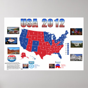 米国2012年選挙大統領のポスター ポスター