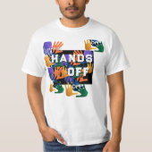 米国2025年の民主主義に救対する抗議 Tシャツ (正面)