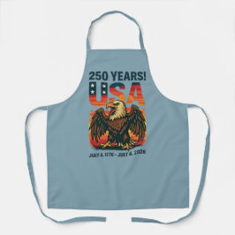米国250年 – 愛国的なハゲ・イーグル2026年7月4日 エプロン